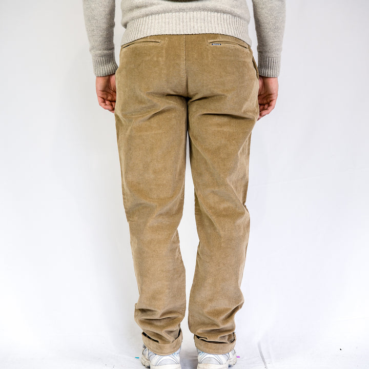 Stretch cord taillored trousser - washed stone