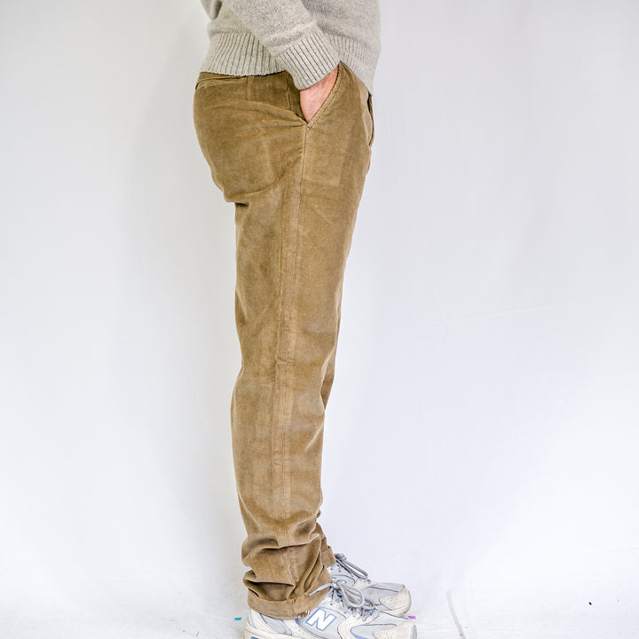 Stretch cord taillored trousser - washed stone