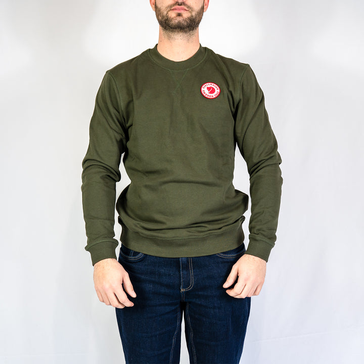 1960 logo badge sweater M -  deep forest