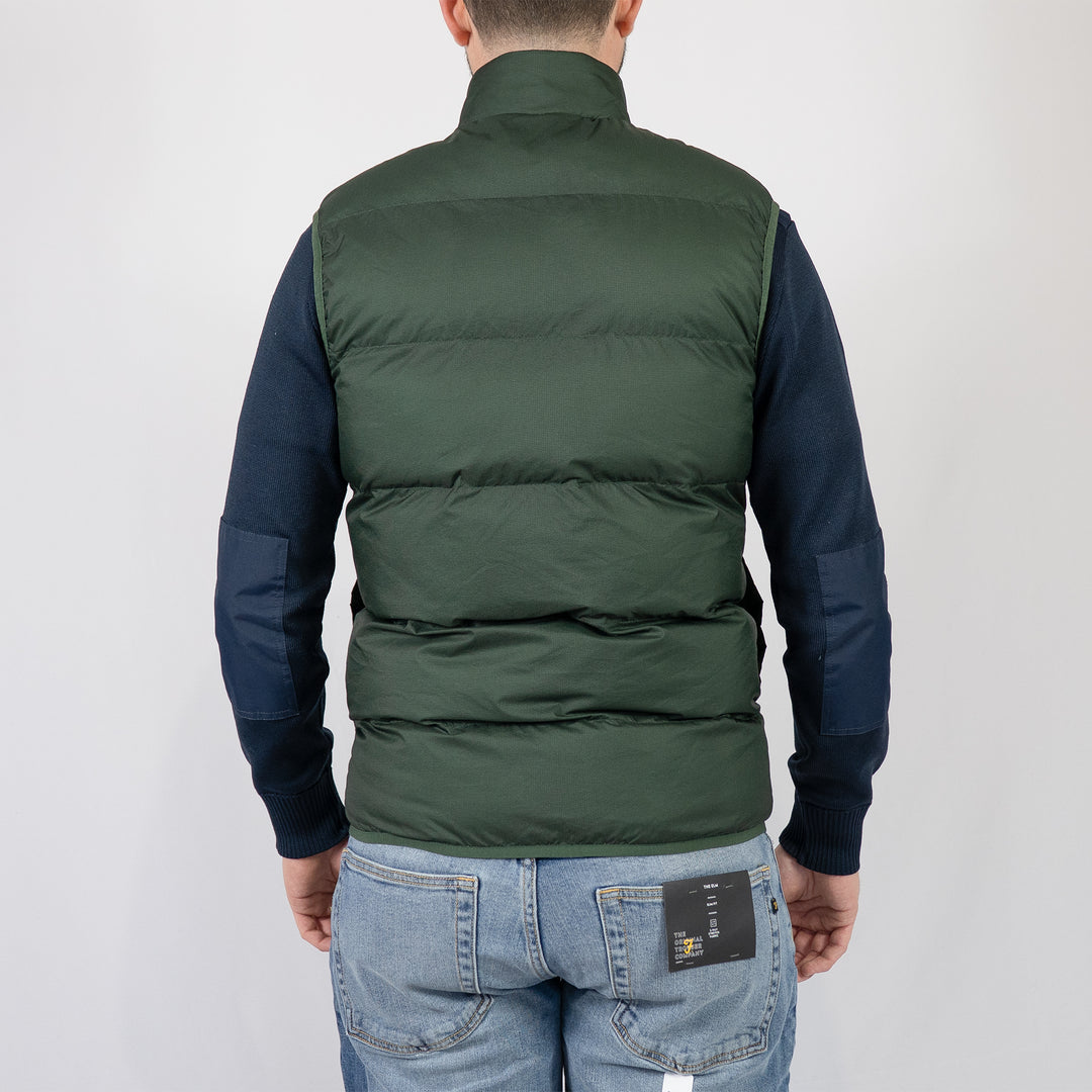 Insulated gilet - court green