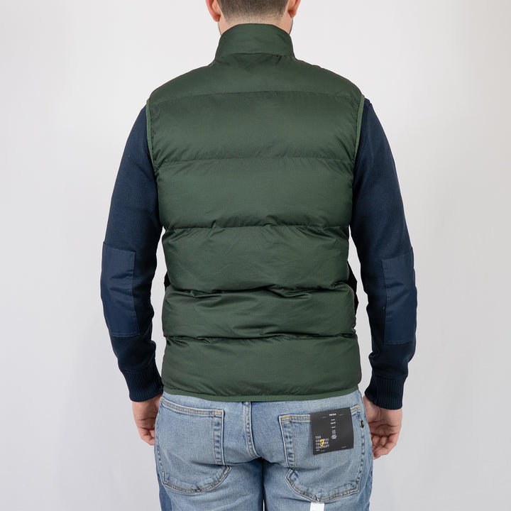 Insulated gilet - court green