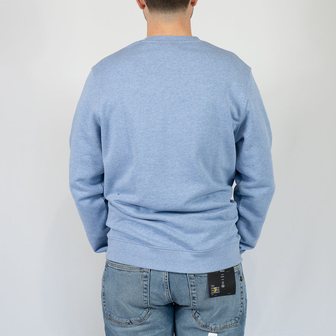 Heathered crew neck sweatshirt - fresh water marl