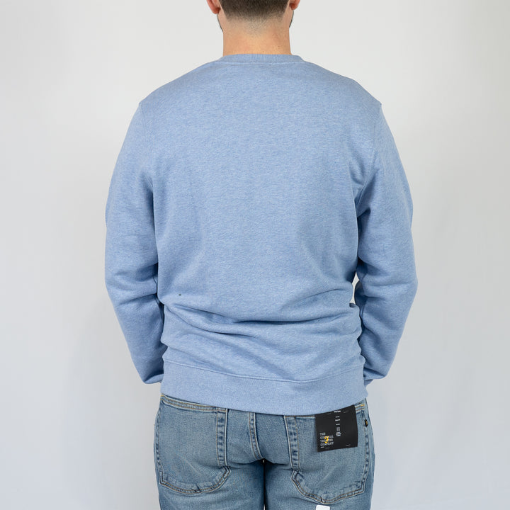 Heathered crew neck sweatshirt - fresh water marl