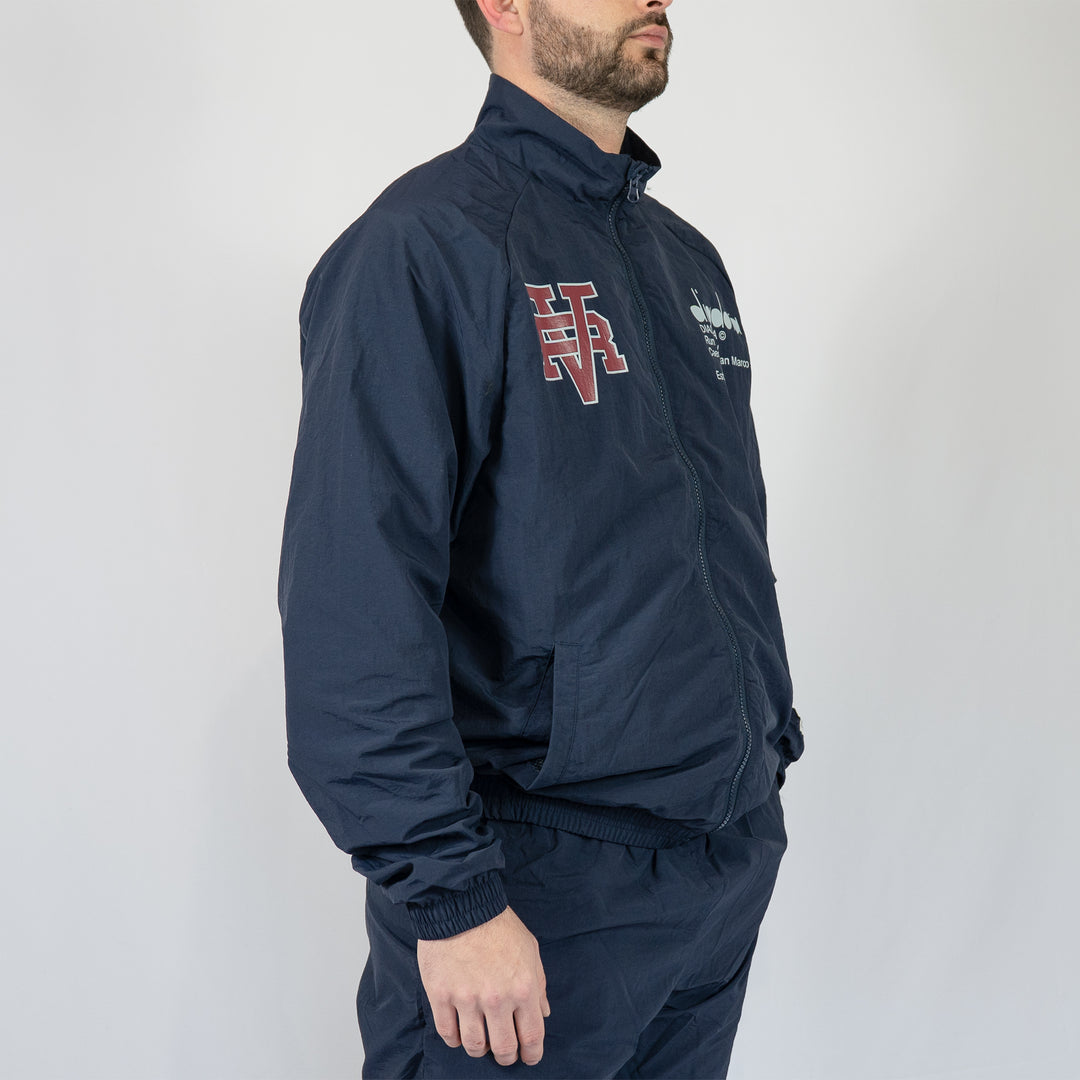 Track jacket run valley - blue denim