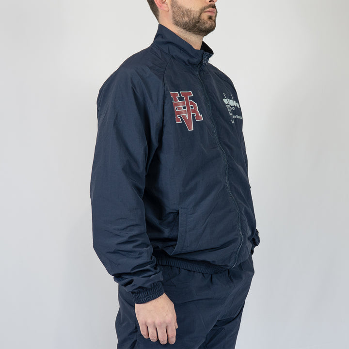Track jacket run valley - blue denim