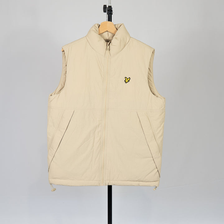 Padded puffer gilet - stone