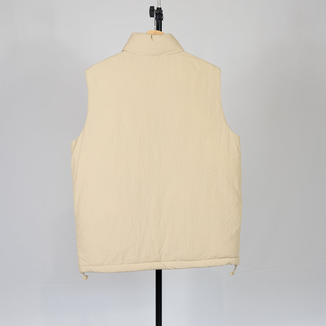 Padded puffer gilet - stone
