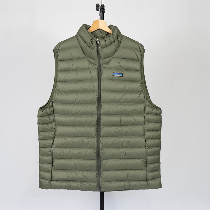 Down sweater vest - pine needle green