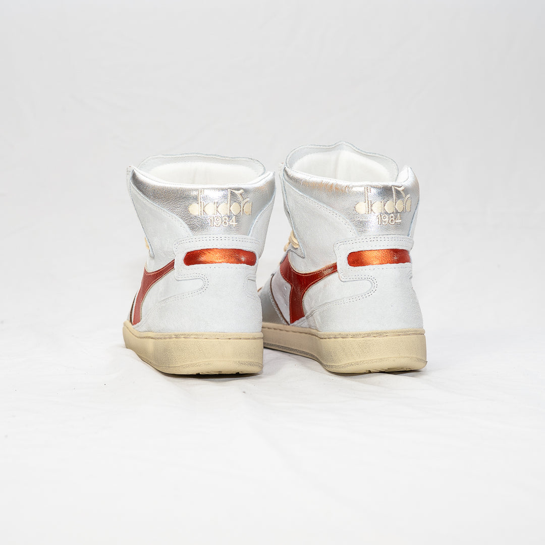 Mi basket métal pigskin used - white/orange