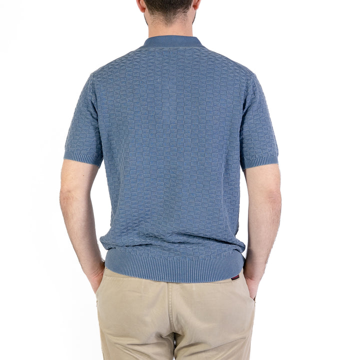 Keirin Polo – Polo homme bleu casual premium
