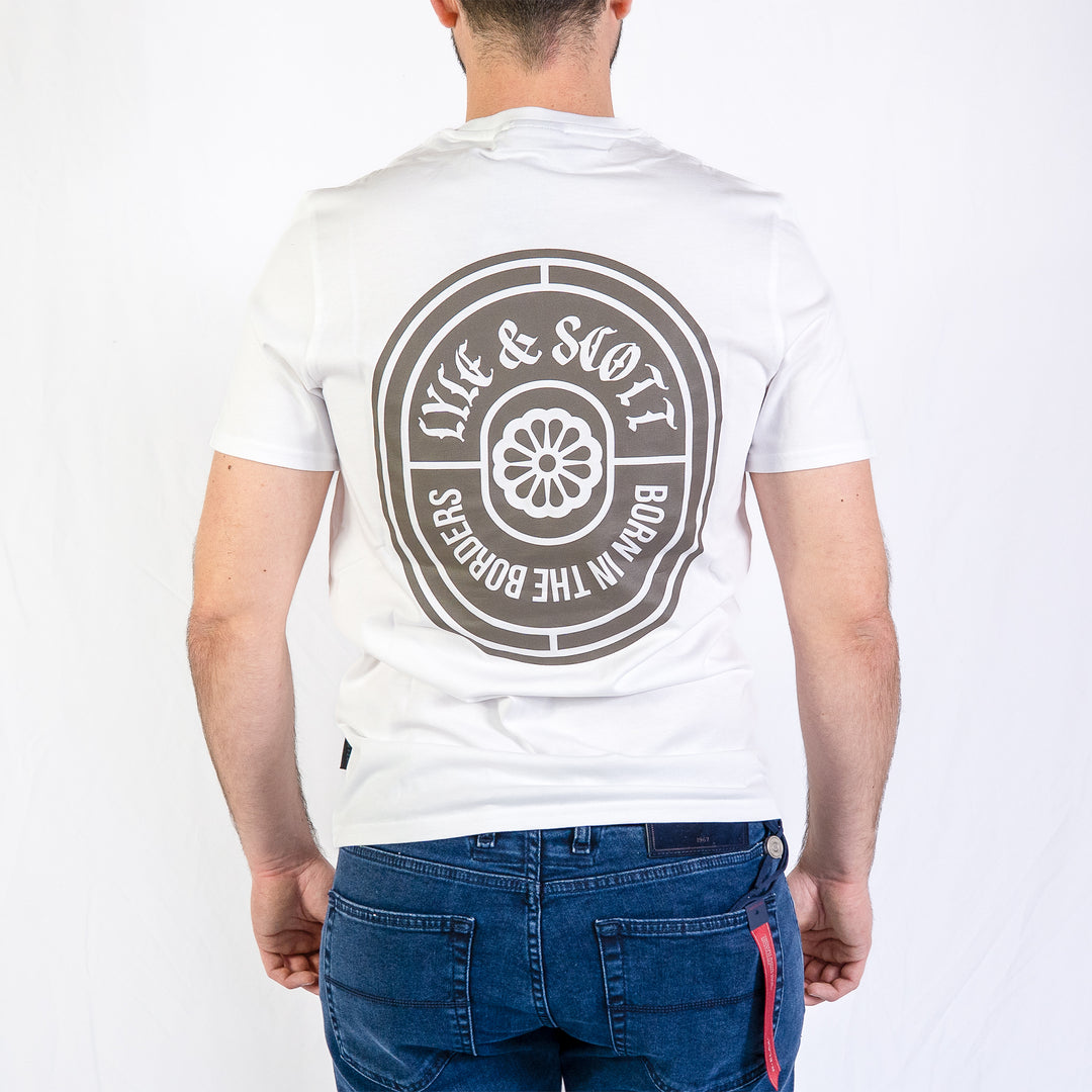 Borders label graphique t-shirt - white