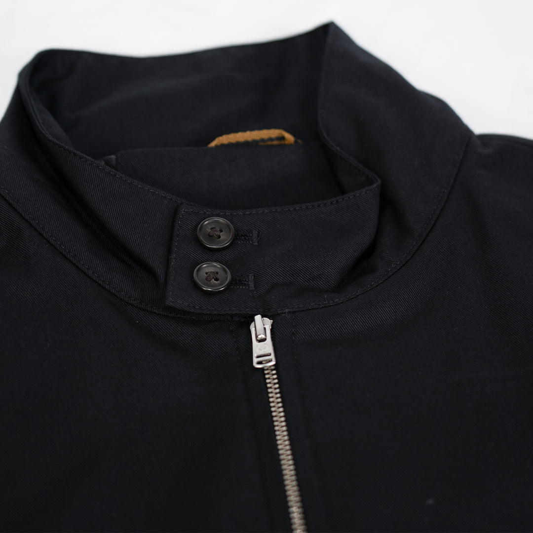 Twill Harrington jacket - black