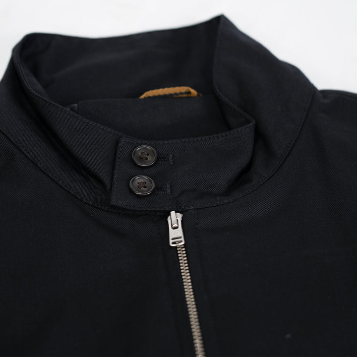 Twill Harrington jacket - black