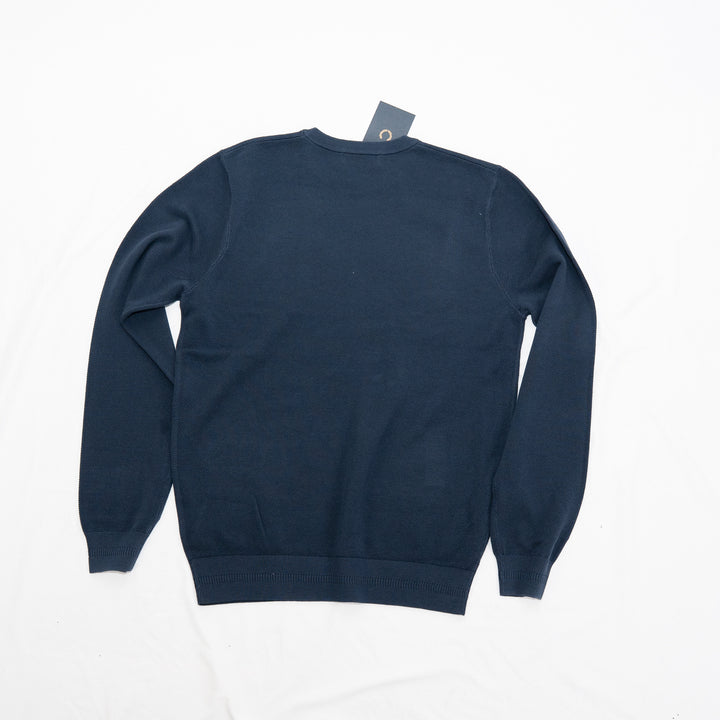 Pique stitch jumper - dark airforce
