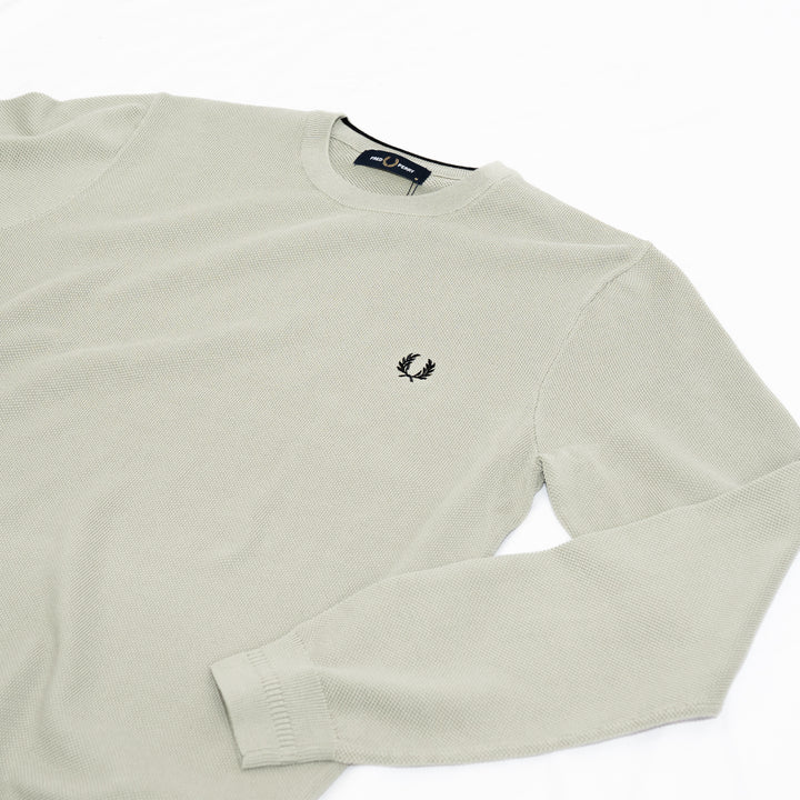 Pique stitch jumper - seagrass