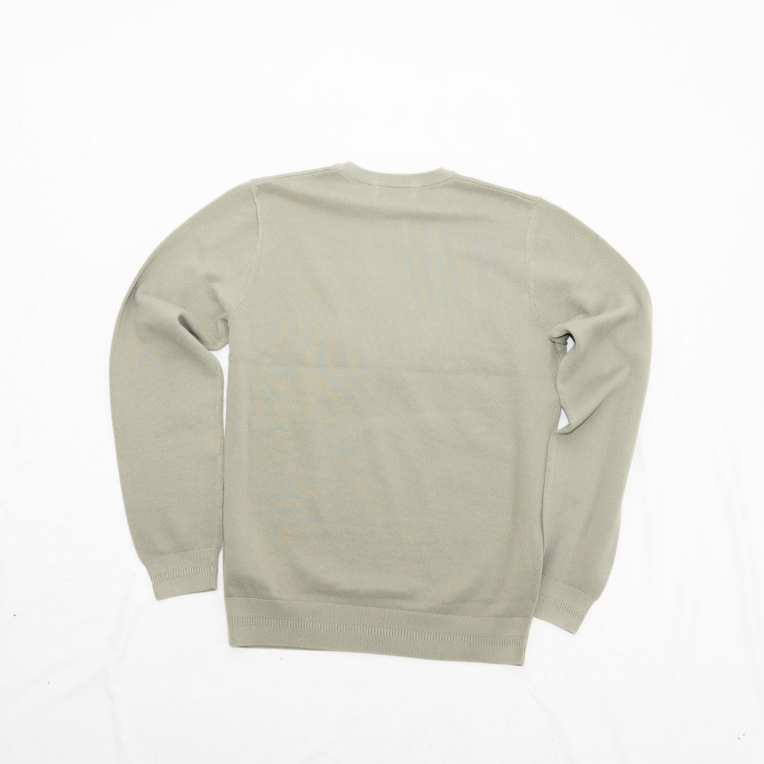 Pique stitch jumper - seagrass