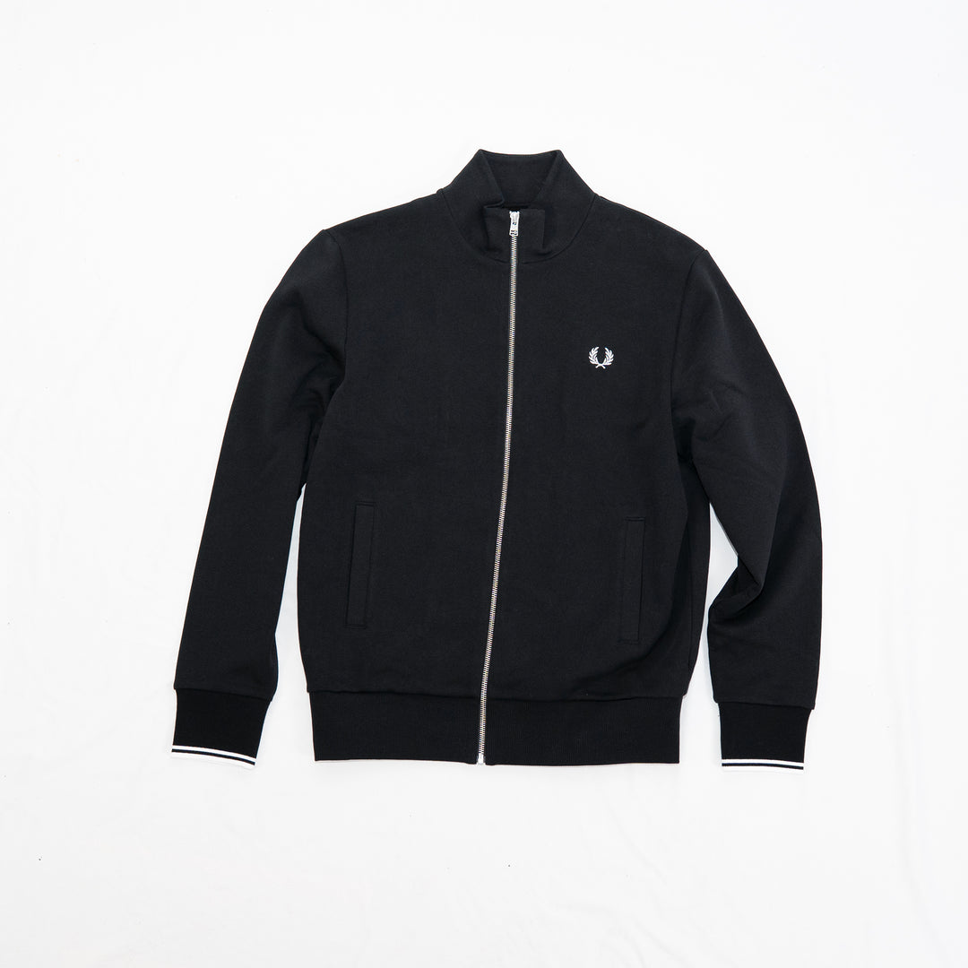Zip through sweatshirt - black