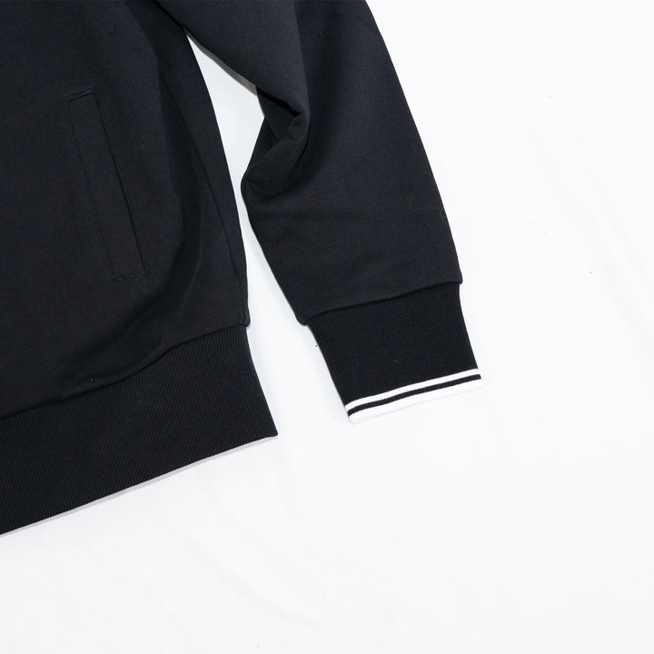 Zip through sweatshirt - black