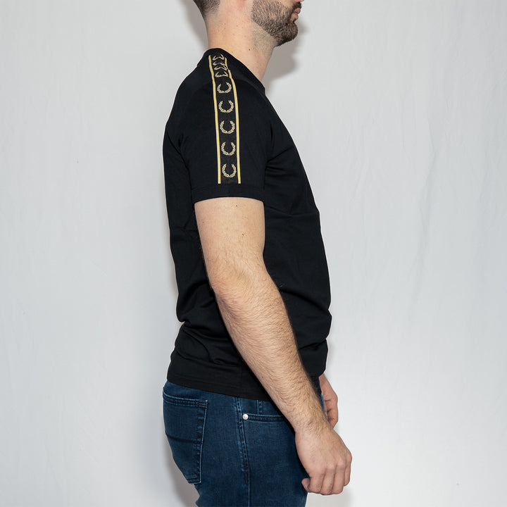 Contrast tape ringer t-shirt - 90a