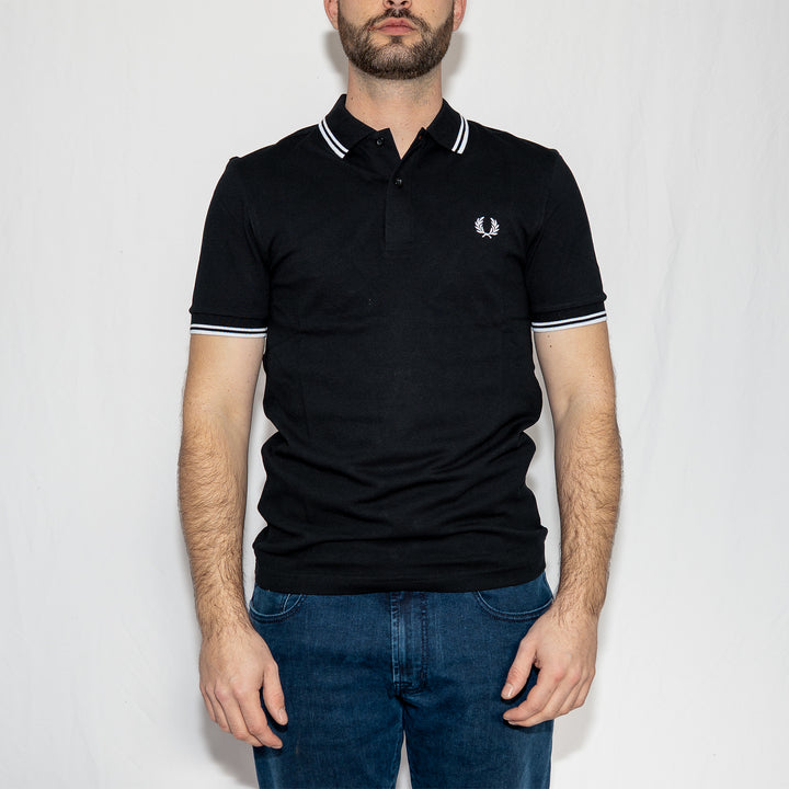 Twin tipped Fred Perry shirt - black