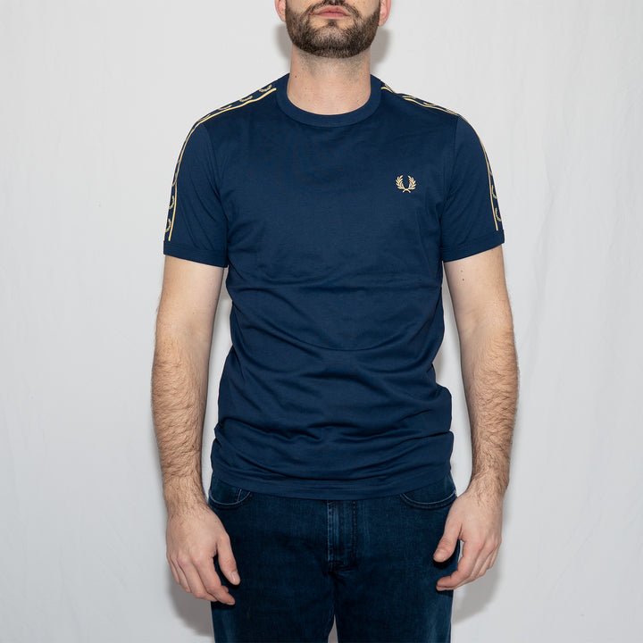Ringer t-shirt - tennis blue