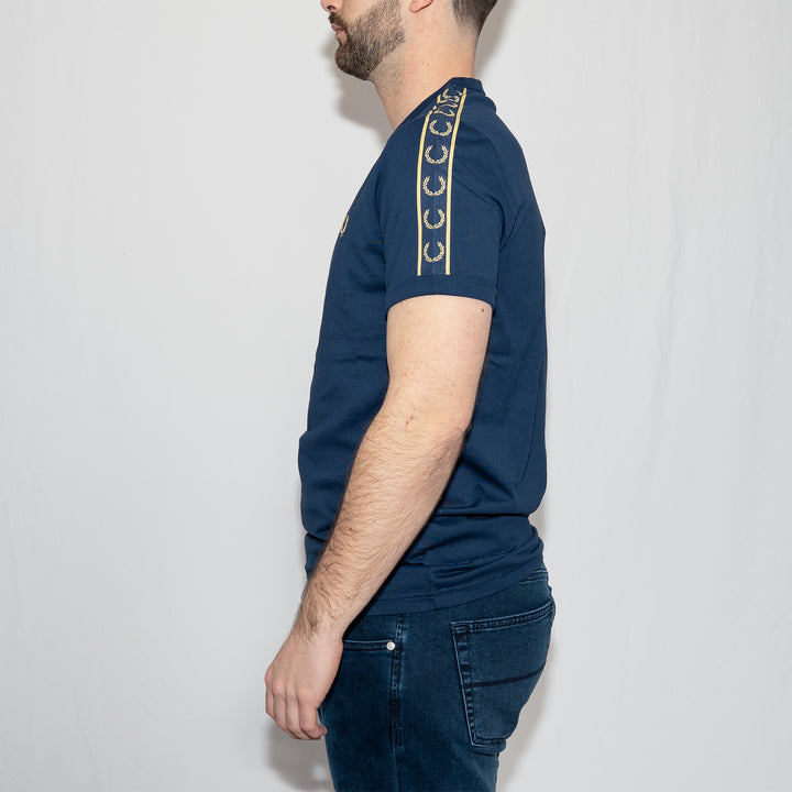 Ringer t-shirt - tennis blue