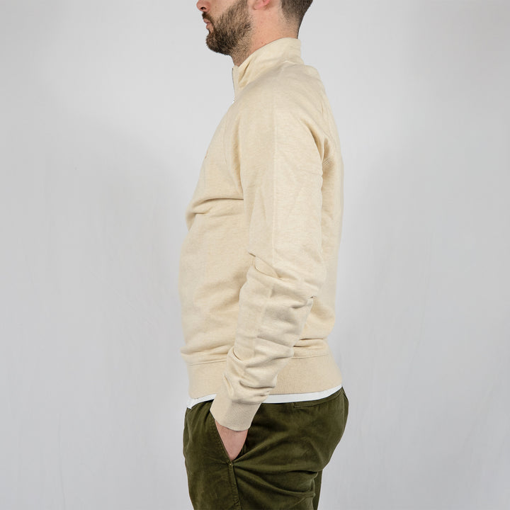 Jim 1/4 zip - birch grey marl