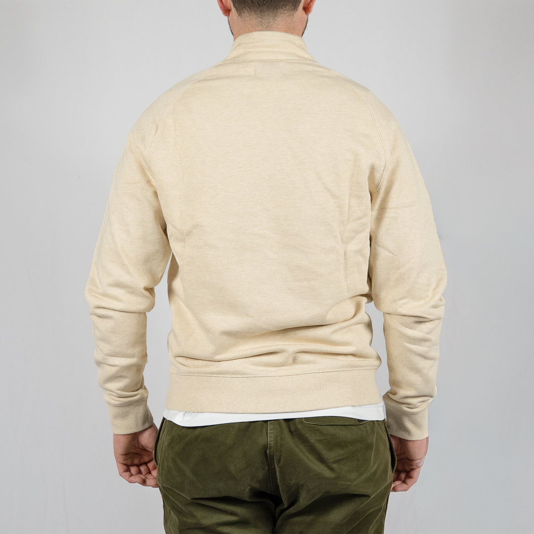 Jim 1/4 zip - birch grey marl