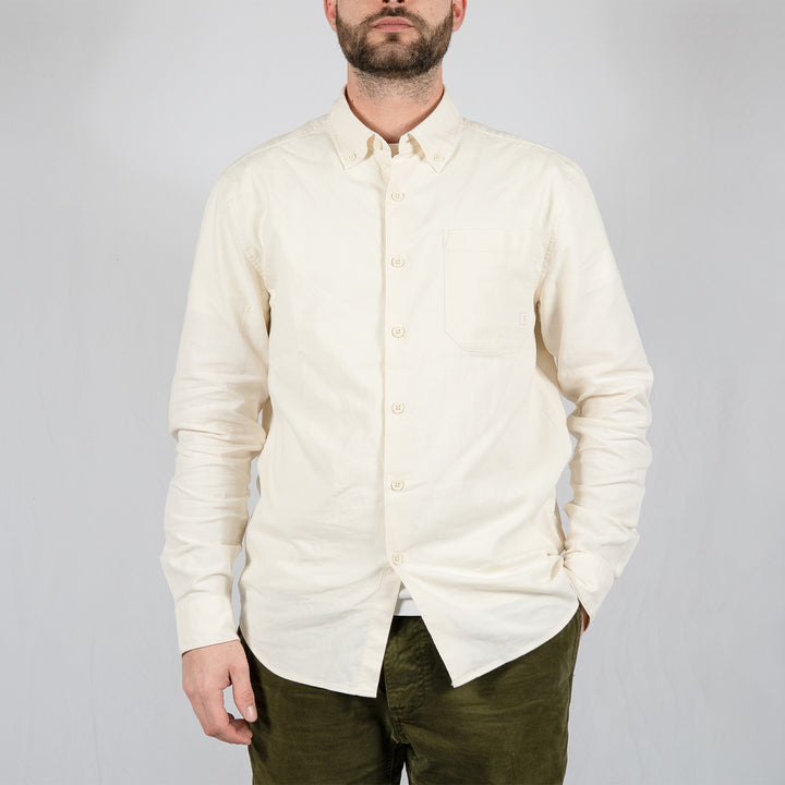 Netherton ls bd cord - ecru