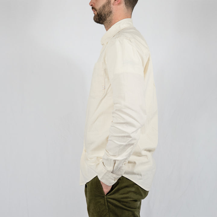 Netherton ls bd cord - ecru
