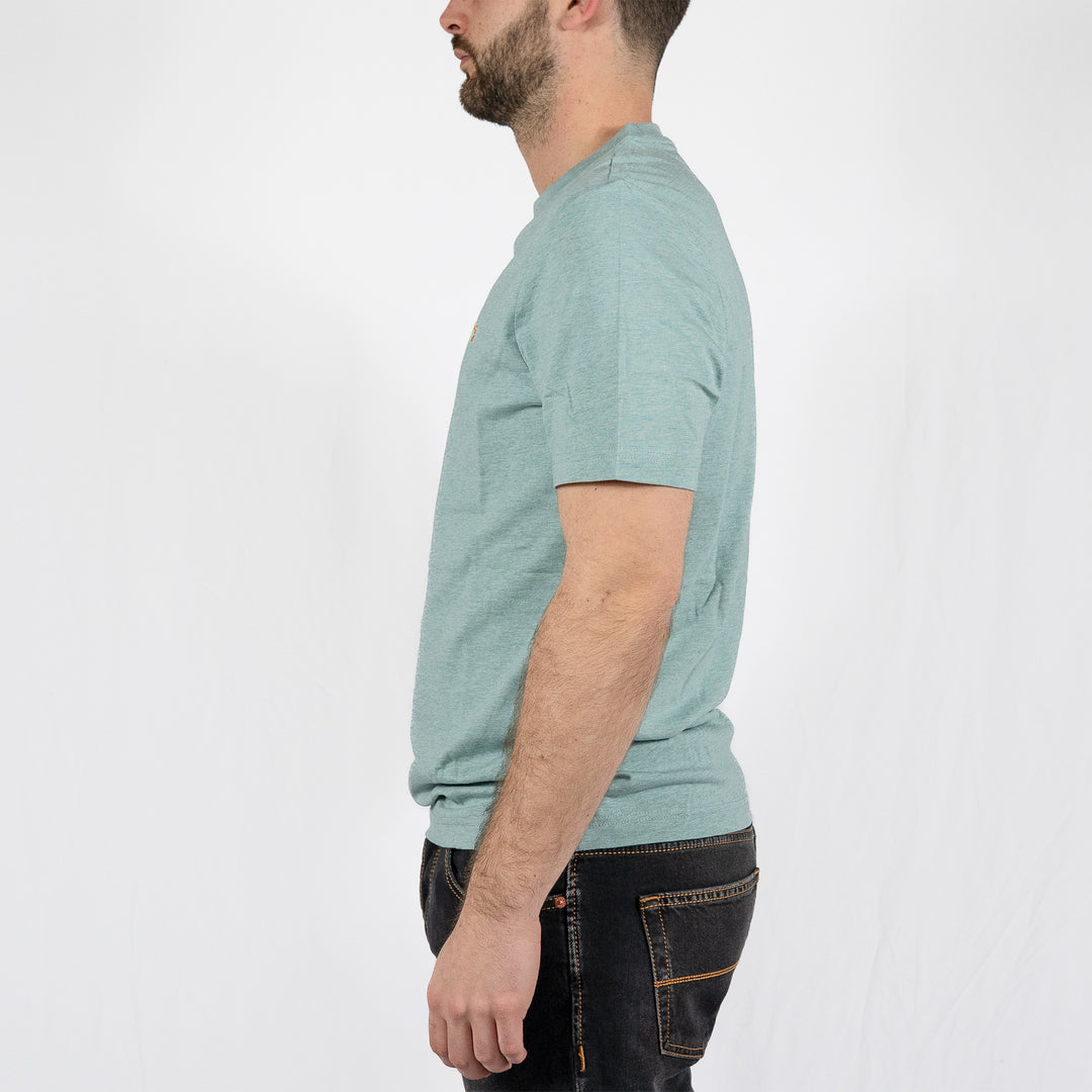 Danny reg tee - green list marl