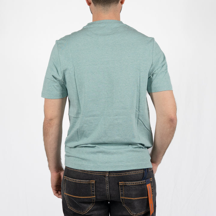 Danny reg tee - green list marl