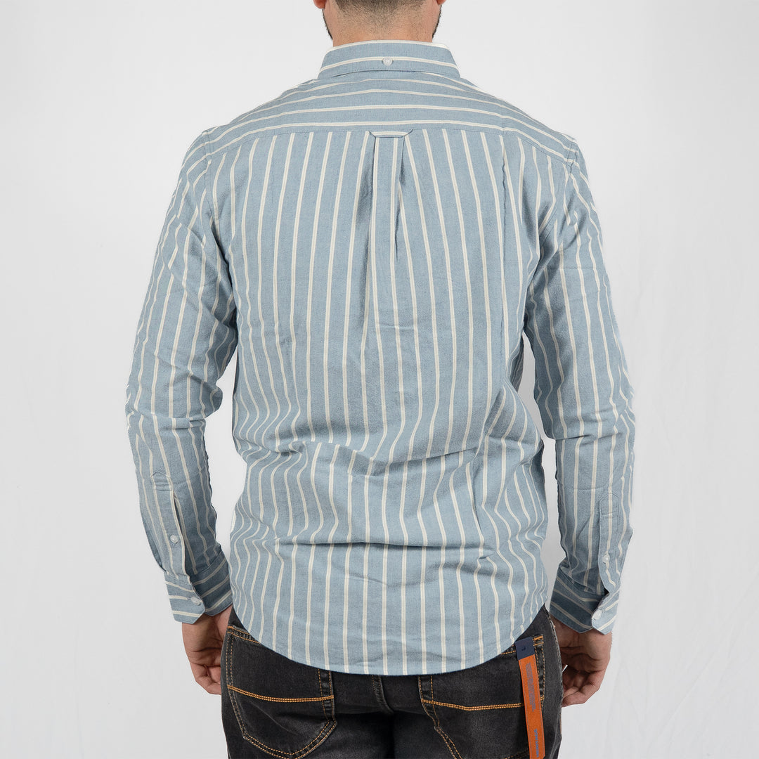Steen wide stripe - blue tide marl
