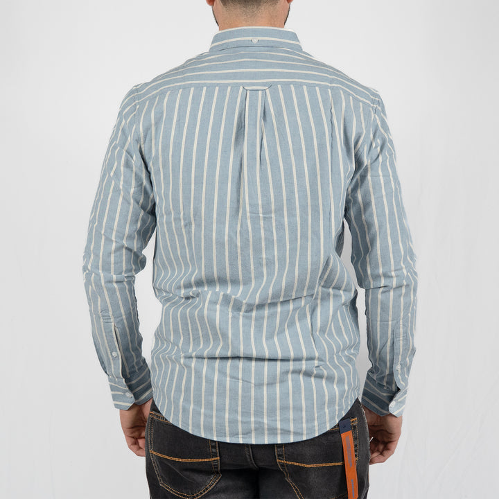 Steen wide stripe - blue tide marl