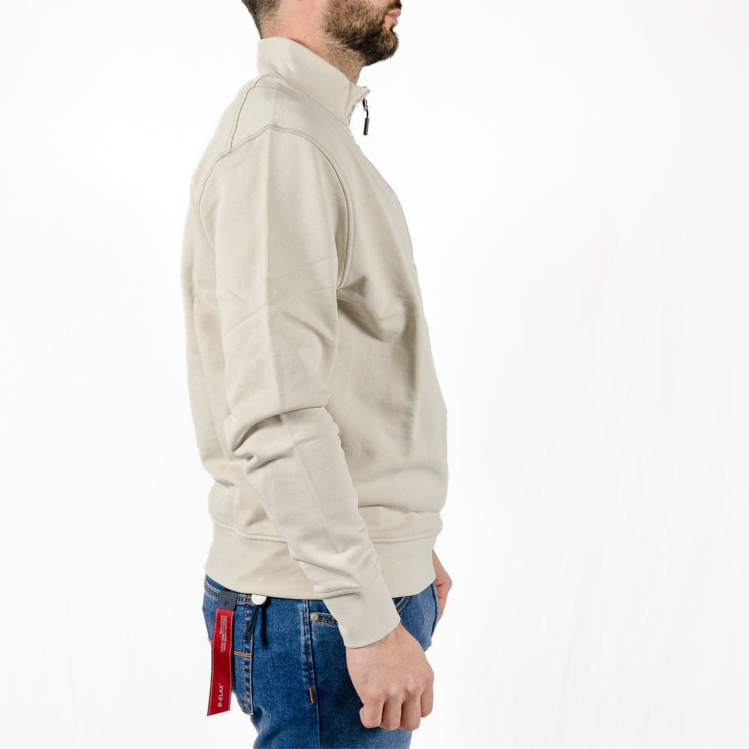 Kraviz Quarter Zip Sweatshirt Cement – Sweatshirt homme casual