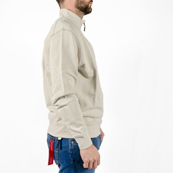 Kraviz Quarter Zip Sweatshirt Cement – Sweatshirt homme casual