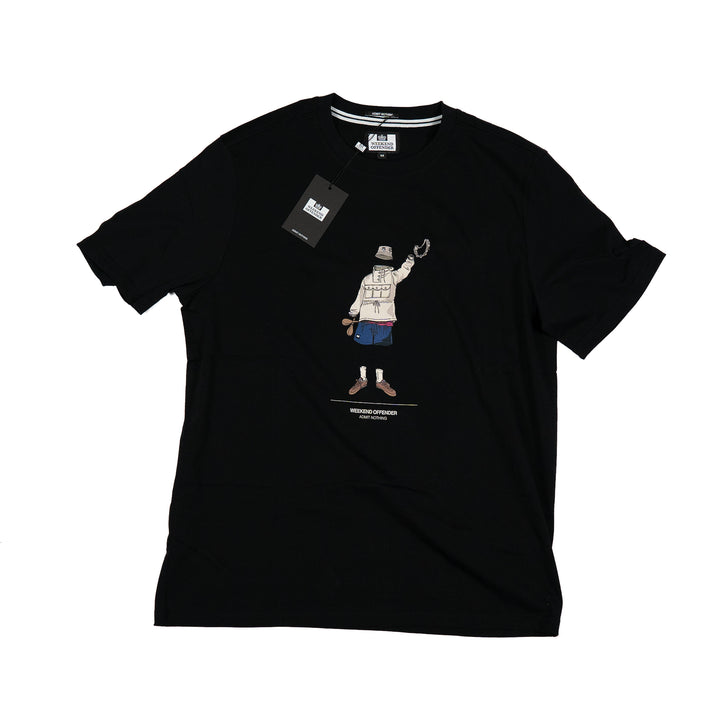 Hassen Graphic T-Shirt Black – T-shirt homme casual