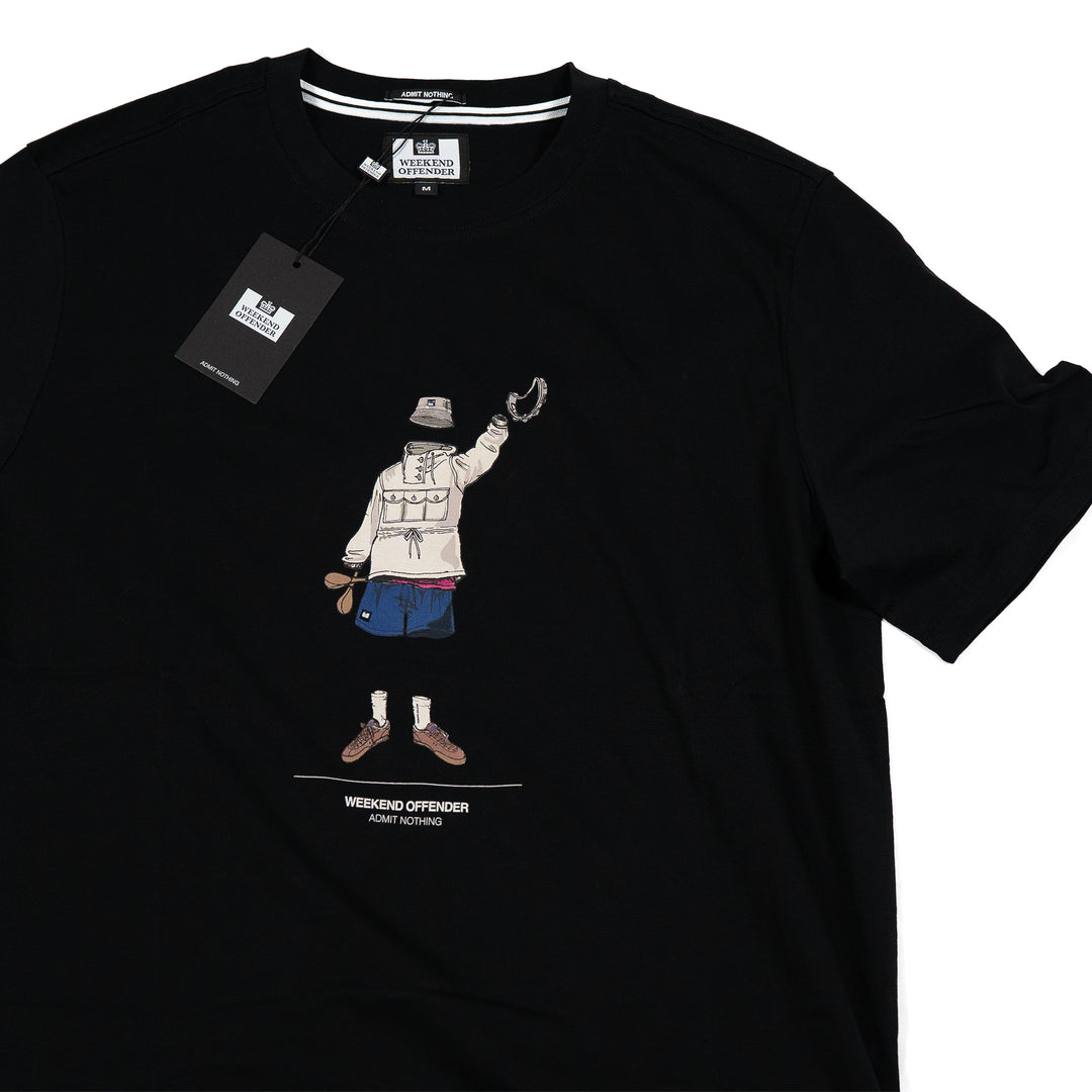 Hassen Graphic T-Shirt Black – T-shirt homme casual