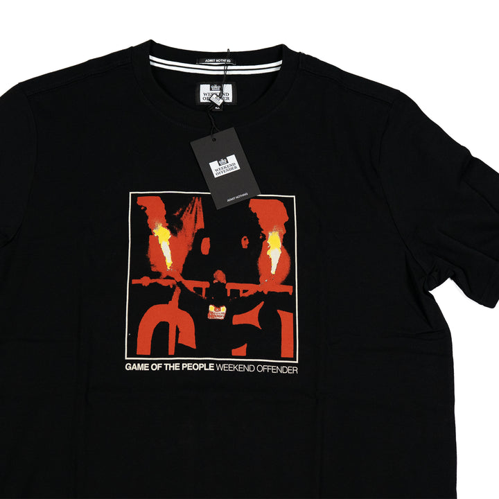 The People Graphic T-Shirt Black – T-shirt homme casual