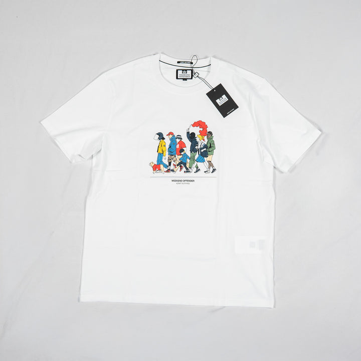 Everyone Graphic T-Shirt White – T-shirt homme casual