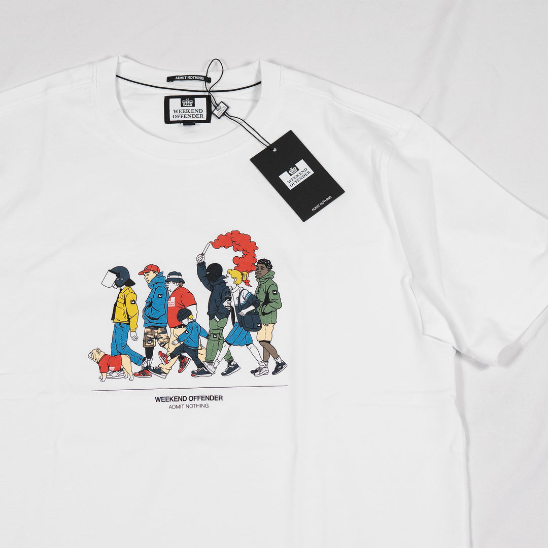 Everyone Graphic T-Shirt White – T-shirt homme casual