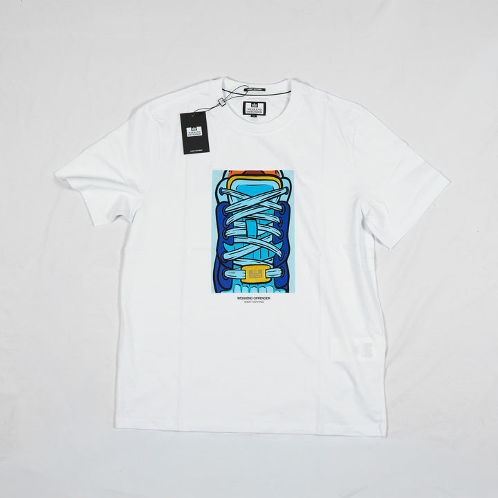 Laces Graphic T-Shirt White – T-shirt homme casual