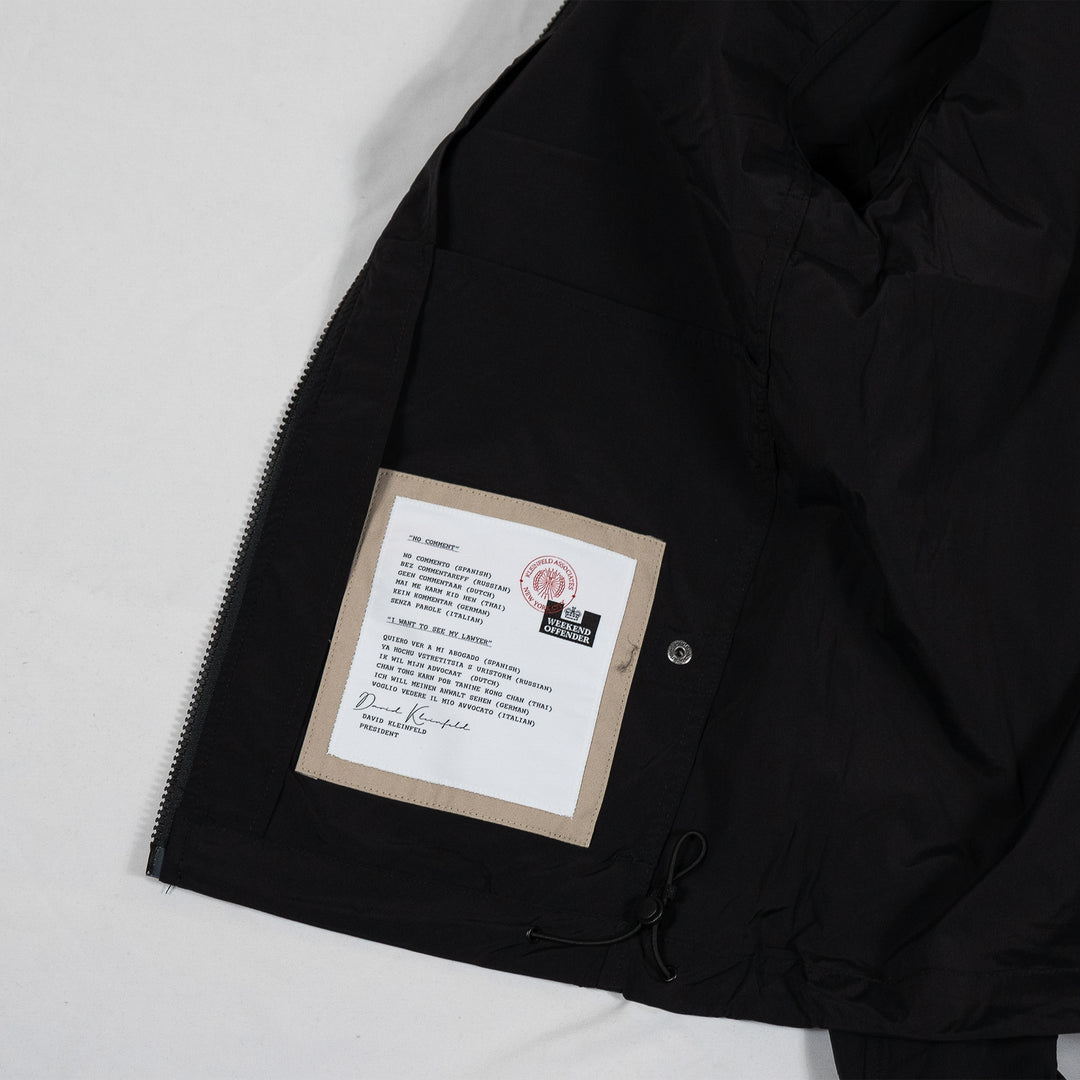 Temara Technical Windbreaker Jacket Black – Veste coupe-vent homme