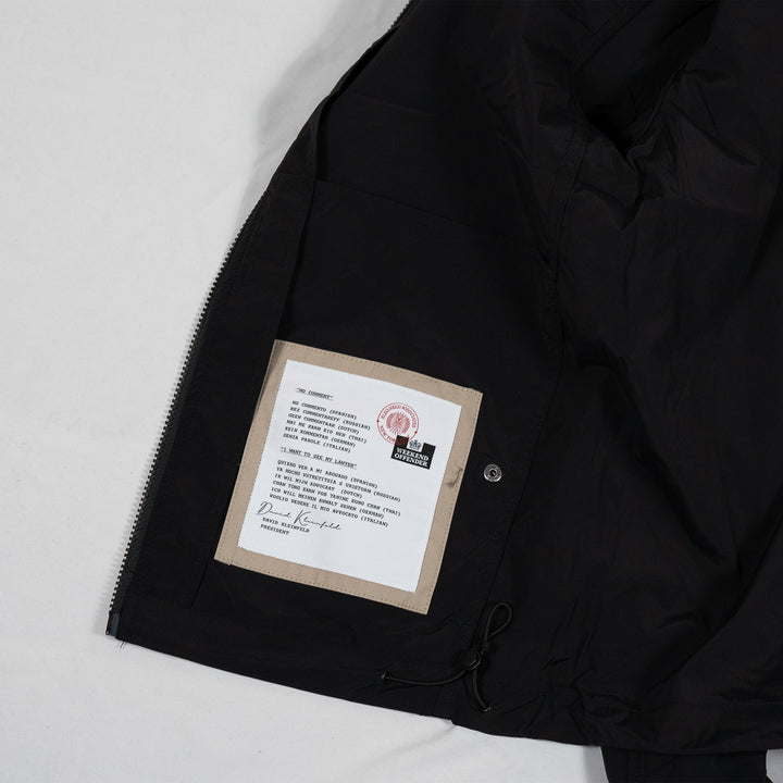 Temara Technical Windbreaker Jacket Black – Veste coupe-vent homme