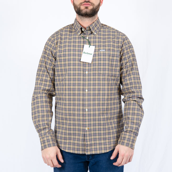 Barbour Lomond Tailored Long Sleeved Shirt Dress Tartan – Chemise homme casual chic