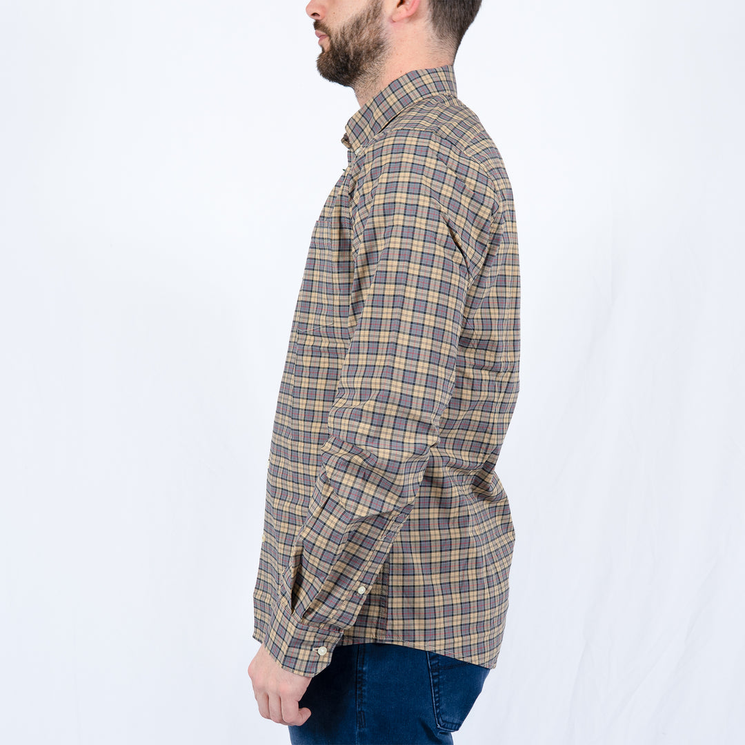 Barbour Lomond Tailored Long Sleeved Shirt Dress Tartan – Chemise homme casual chic