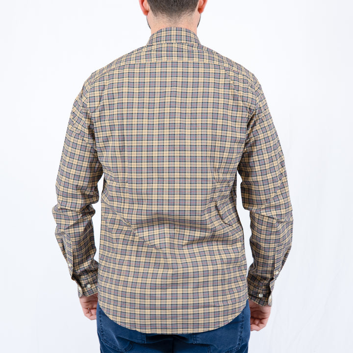Barbour Lomond Tailored Long Sleeved Shirt Dress Tartan – Chemise homme casual chic