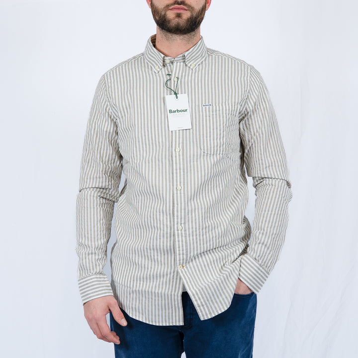 Barbour cresswell tailored fit - stone