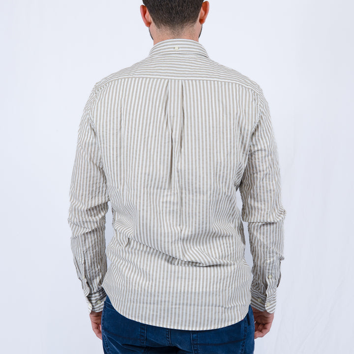Barbour cresswell tailored fit - stone