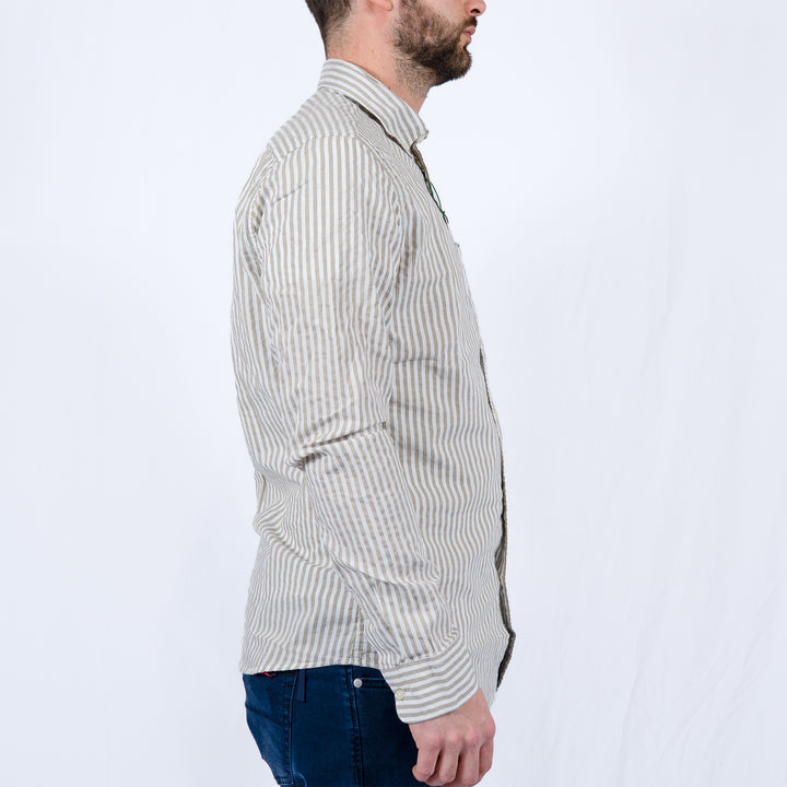 Barbour cresswell tailored fit - stone